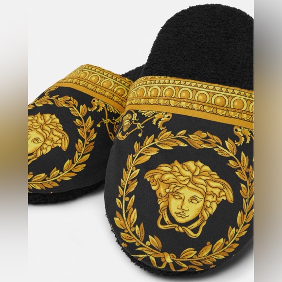 New Versace I ♡ BAROQUE SLIPPERS Size: SMALL ( 7US) S: 23 cm - Picture 8 of 8